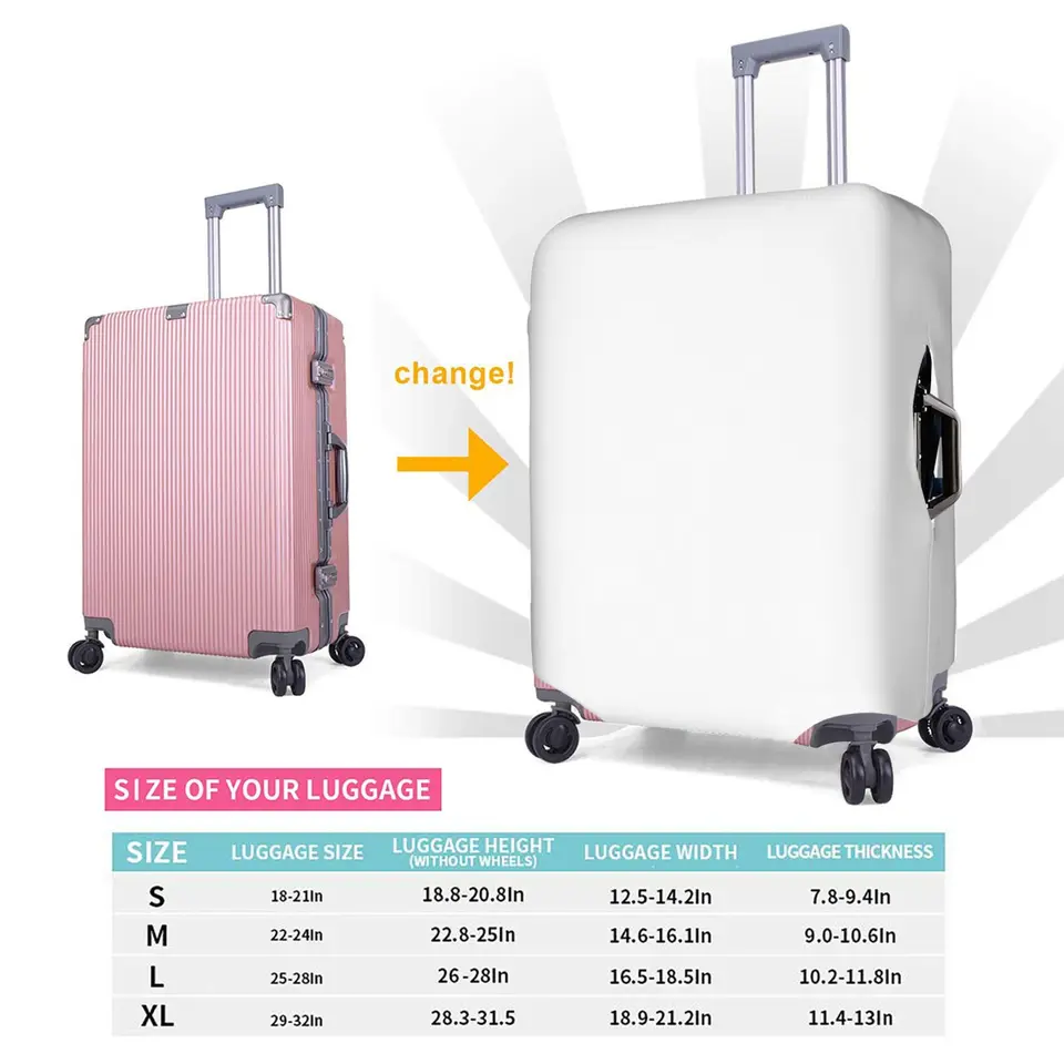 Panda Kofferschutzhülle Waschbar - Kratzfester Reiseschutz 25-28 Zoll