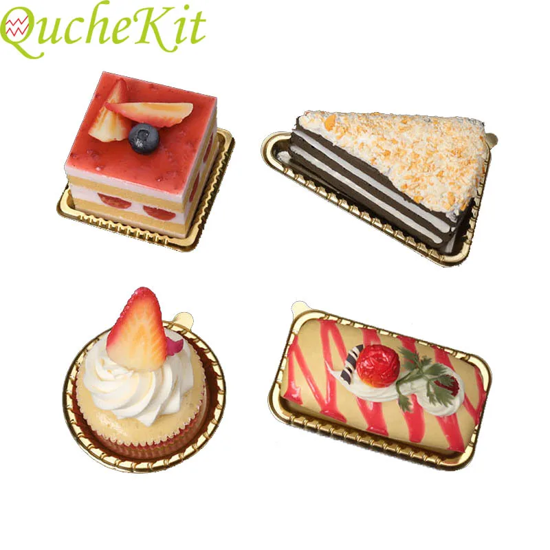 

400pcs Golden Mousse Mat Plastic Cake Tray Bottom Silver Cake Base Displays Party Disposable Plates For Cake Dessert Decoation