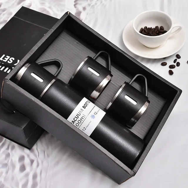 304 Stainless Steel Thermos Flask Cups Set  Thermo Coffee Vacuum Flask  Gift Set - Vacuum Flasks & Thermoses - Aliexpress