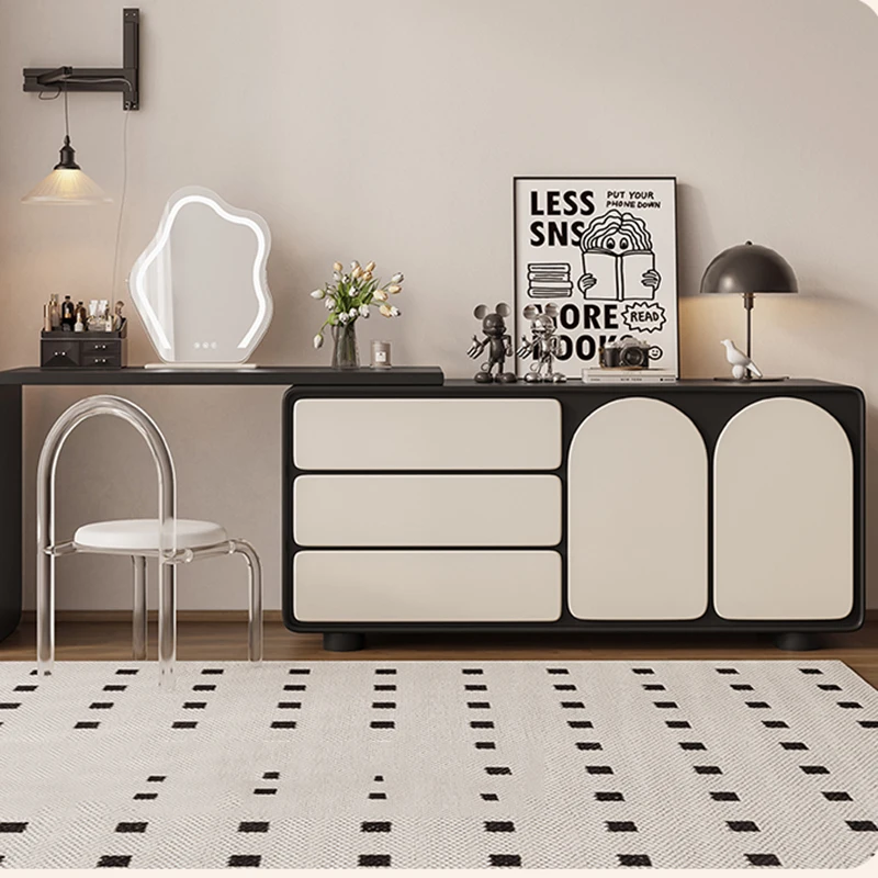 

Storage Console Bedroom Dressers Mirror Computer Light Mobile Dressers Drawers Cosmetic Penteadeira Para Quarto Hotel Furniture