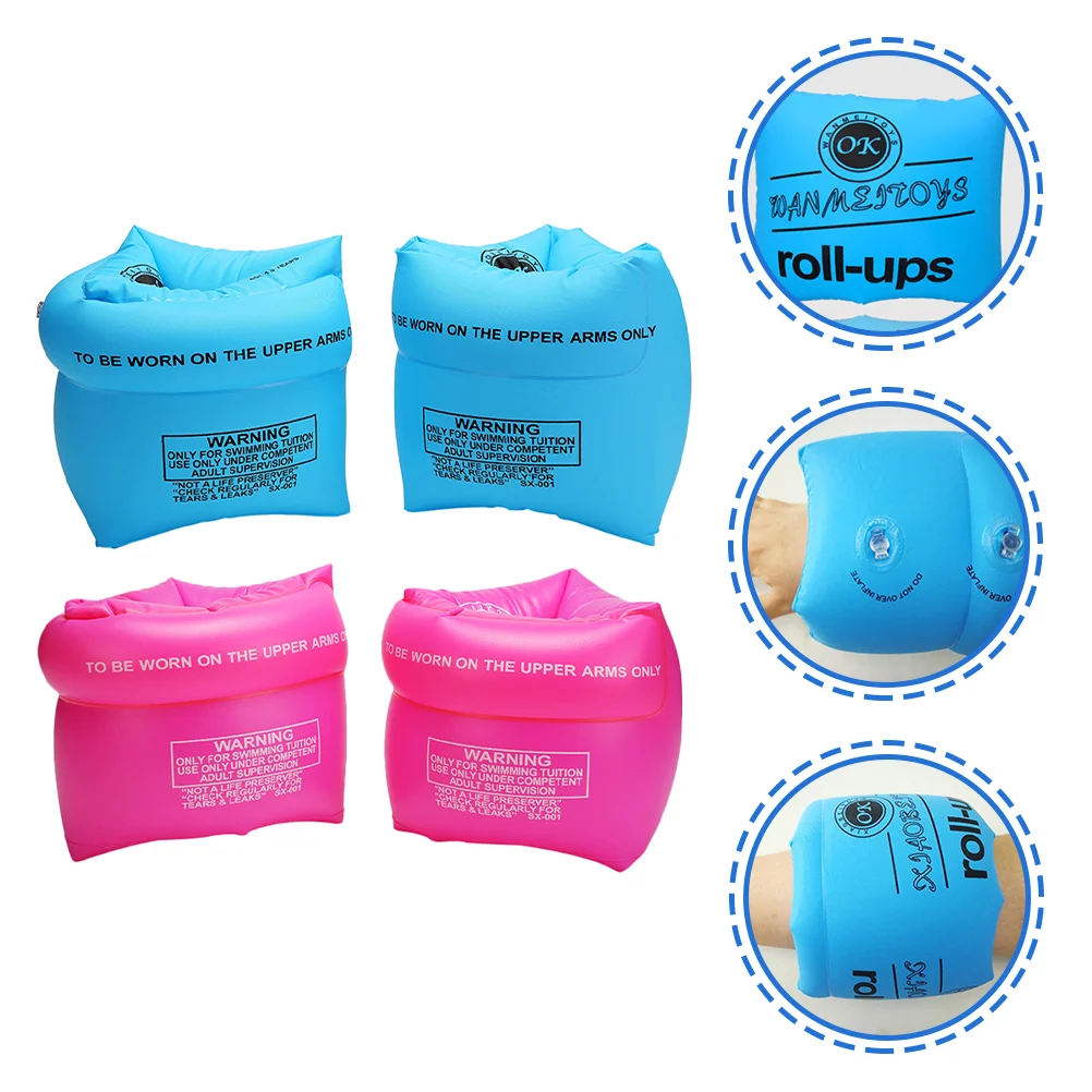 

2 Pairs Adult Pool Aqua Hammocksing Sleeves Swimming Ring Armlets Kids Swimming Rings