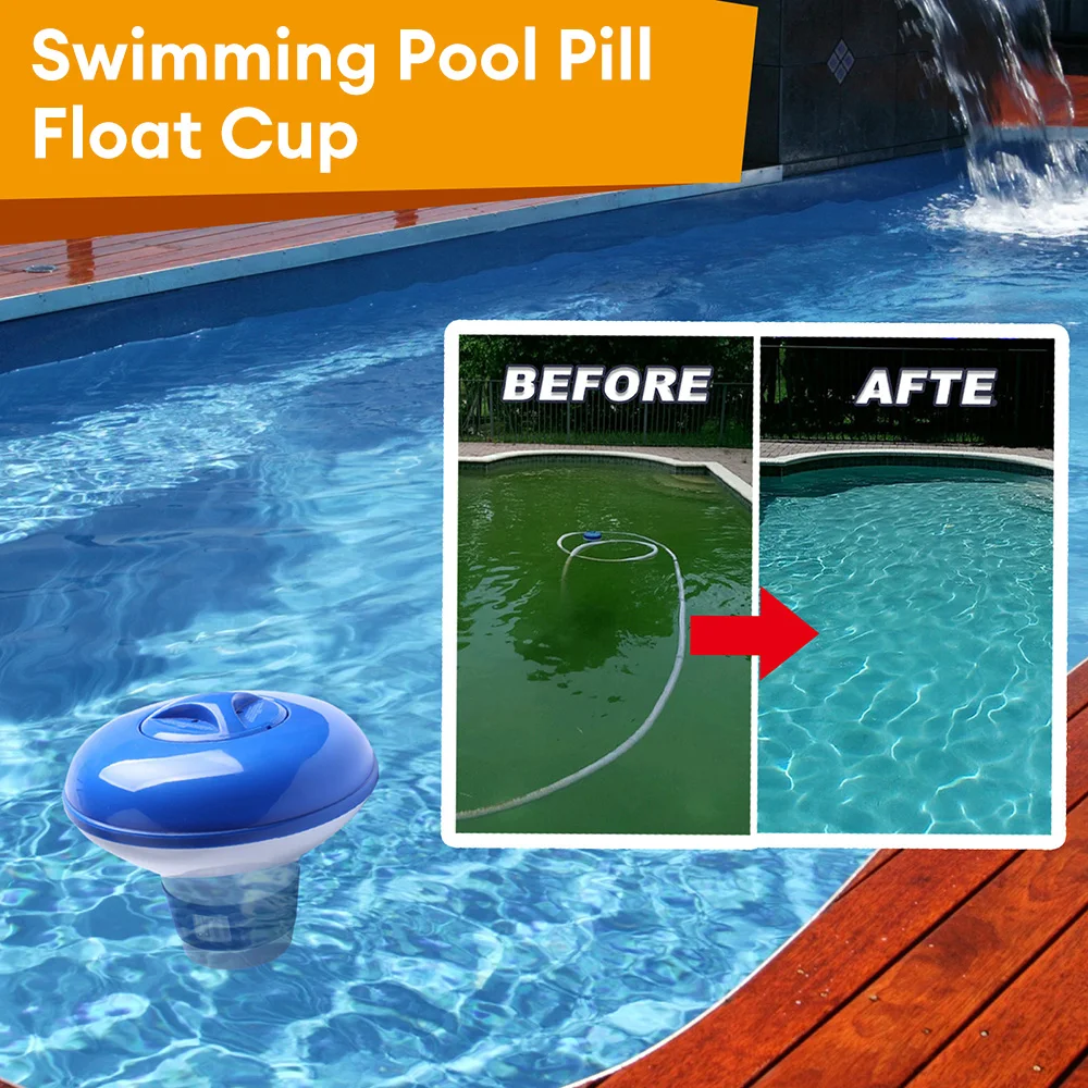 Swimming Pool Chemical Floater Chlorine Bromine Tablets Floating Dispenser for Spa Hot Tub