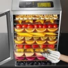 12 Floors Fruit Dryer Food Dehydrator Meat and Seafood Dryer 110V 220V Smart Touch Stainless Steel Material Tempered Glass Door 3