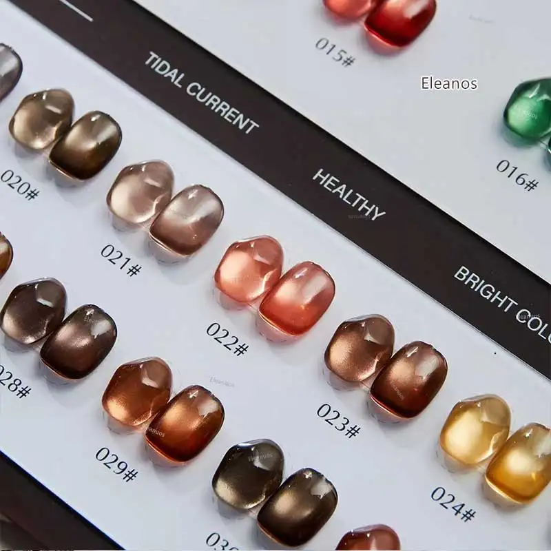 Eleanos High End 32PCS 9D Laser Magnetic Gel Nail Polish Set With Color Card Luxury Cat Eye Gel SoakOff UV LED Nail Varnish 15ml 4