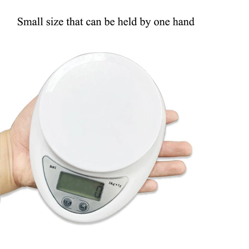 Digital Scale Mini Electronic Scales Steelyard Portable LCD Kitchen Scales 5kg1g Postal Food Balance Measuring Weight