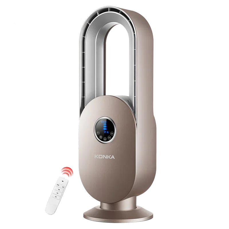 Digital Display Remote Control Electric Fans Safety Bladeless Fan Air Circulation Fan Third Gear Speed Tower Fans for Bedroom
