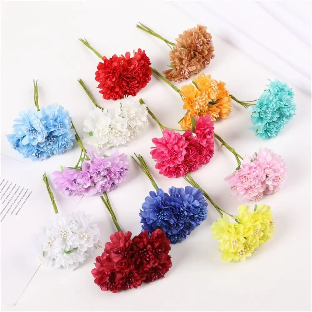 18 Stück künstliche Blumen, Blumenstrauß, Staubblatt, Hochzeit, Party, Weihnachten, Heimdekoration, handgefertigter Kranz, Geschenk, Sammelalbum, Basteln, gefälschte Pflanze – Detail 4