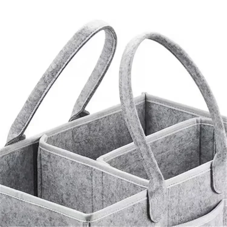 vvocci 38*23*18cm 휴대용 정리함 가방  기저귀 캐디 (기저귀 교환대 및 차량용) 방 필수품 수납함