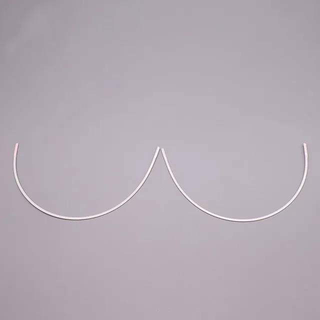 Set of 50 Pairs Womens White Shaping lacquer for DIY handmade Bra Accessories Underwire Replacement for Cup