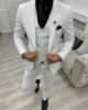 2024 Green Peak Lapel Slim Fit Men Suits 3 Pieces Tuxedos Terno Masculino Blazer Sets Groom Wedding Prom Costume Homme 2
