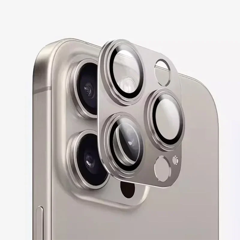 Premium Metal Lens Ring Protector with Glass Guard - Universal Fit