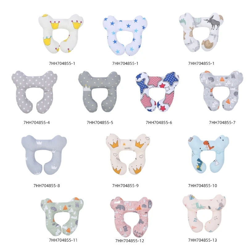 Soft & Breathable Headrest Pillow Cotton Pillow for Baby Stroller Easy to Clean Comfortable for Travel & Shopping