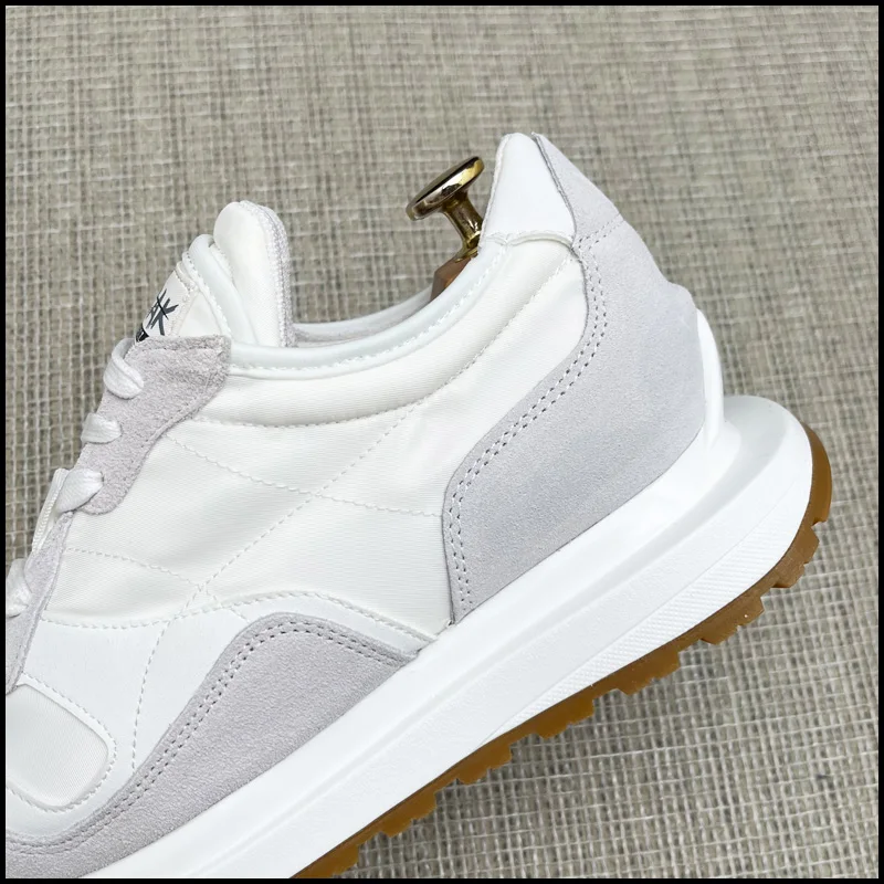 Fashion Breathable Vulcanized Non-slip  Running Outdoor Casual Sneakers Round Toe Thick Bottom Business Leisure Walking Loafers 6
