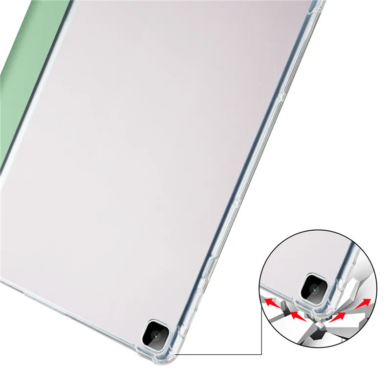 For Matepad T10S Case With Pencil Holder Tablet PU Leather Flip Shell For Huawei Matepad T10 Cover Soft TPU Back Coque + Gift_voghion.com