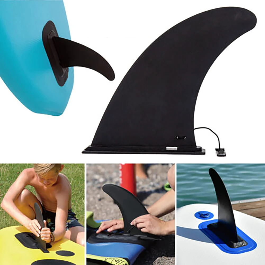 Soft Flex Center Fin with Screw White Water Fin For Air Sup Long Board Surfboard Inflatable Paddle Board