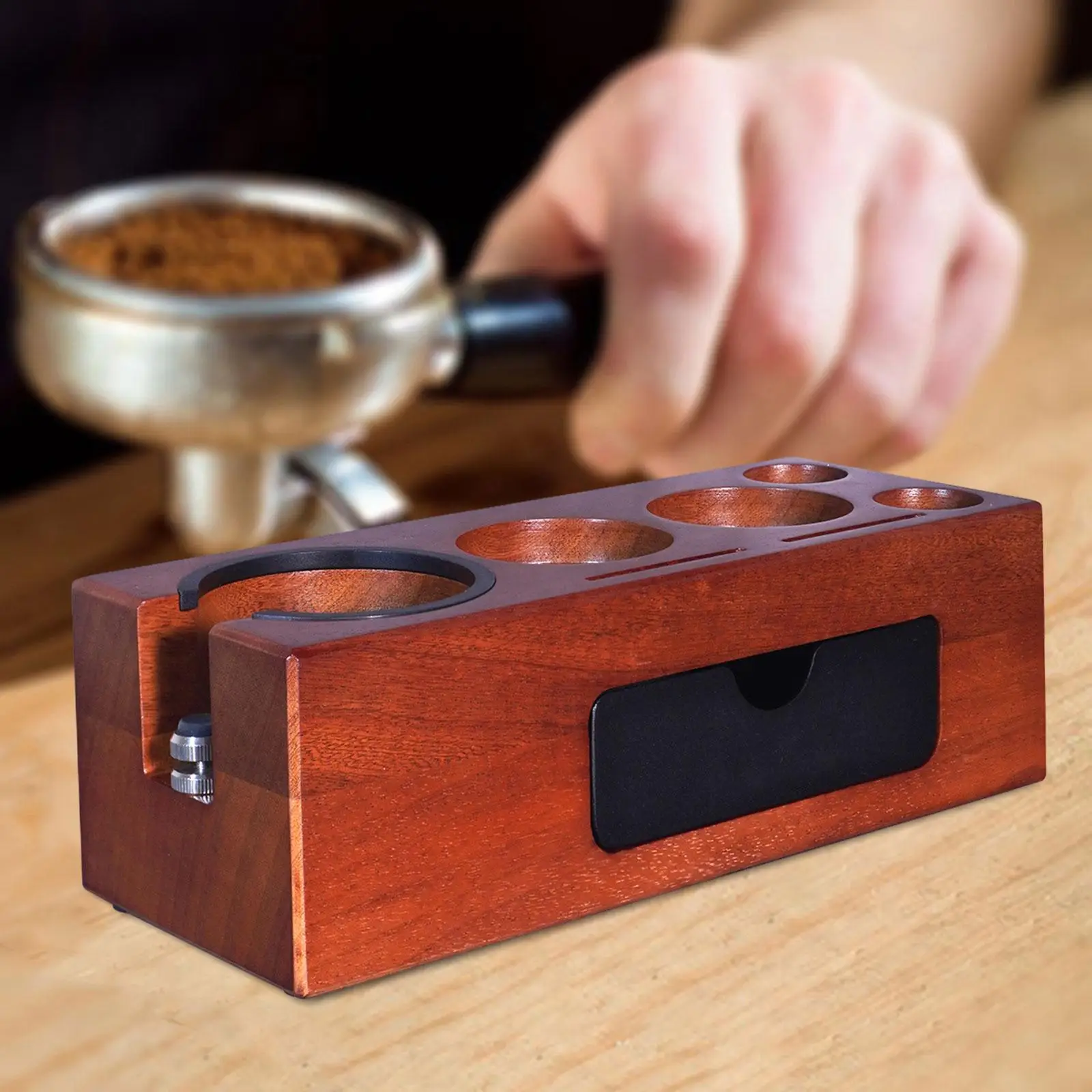 

Professional Coffee Tamper Holder Nonslip Durable Espresso Distributor Base for Bar Shop Cafe Bar Machine Accessory