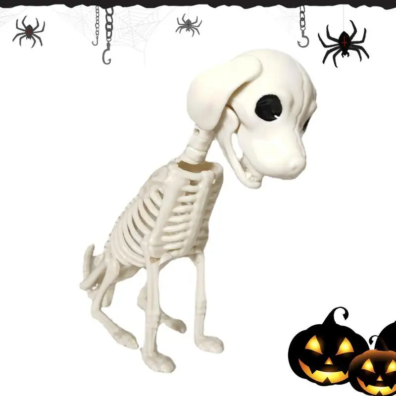 

Dog Halloween Skeleton Halloween Dog Skeleton Horror Ornaments Animal Skeleton Bones Dog Sculpture Garden Decoration supplies