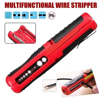 Spellafili automatico con morsetto Strumento spelafili elettrico portatile Pinze da taglio RG59 RG6 Utensile manuale spelafili per cavi coassiali 1