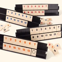 106pcs Israeli Mahjong Digital Mahjong Cards Rummy Classic Table Game Leisure Gathering Multiplayer Board Games Props 2