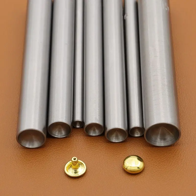 5mm-10mm Mushroom Domed Rivet Setting Tool Home Hand Punching Tools Leather Craft Garment Shoe Hat DIY