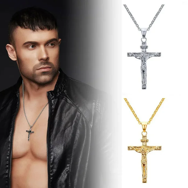Collar Con Cruz De Jesús, Joyería De Navidad Con C... – Grandado