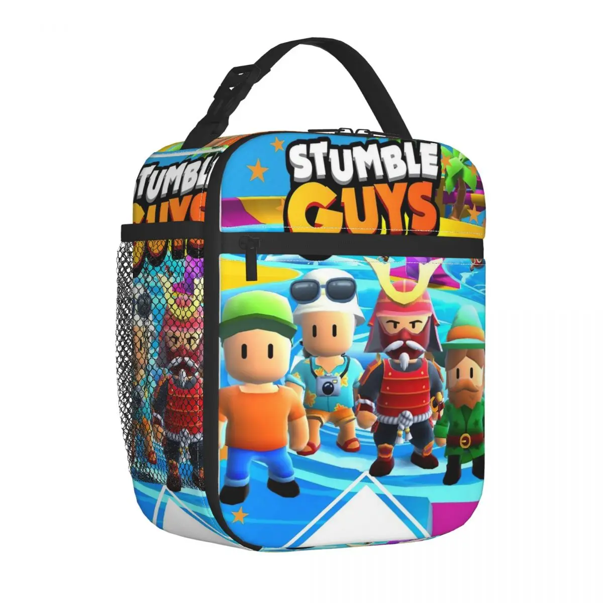 Stumble Guys Insulated Lunch Bags Cooler Bag Lunch Container Cartoon High Capacity Tote Box For Men Women Work Outdoor