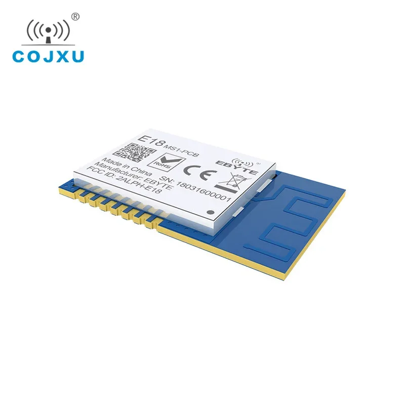 Cojxu 10pcs /lot E18-MS1-PCB CC2530 ZigBee RF Module SPI SMD 2.4GHz 4dBm Wireless Transceiver Transmitter Receiver PCB Antenna