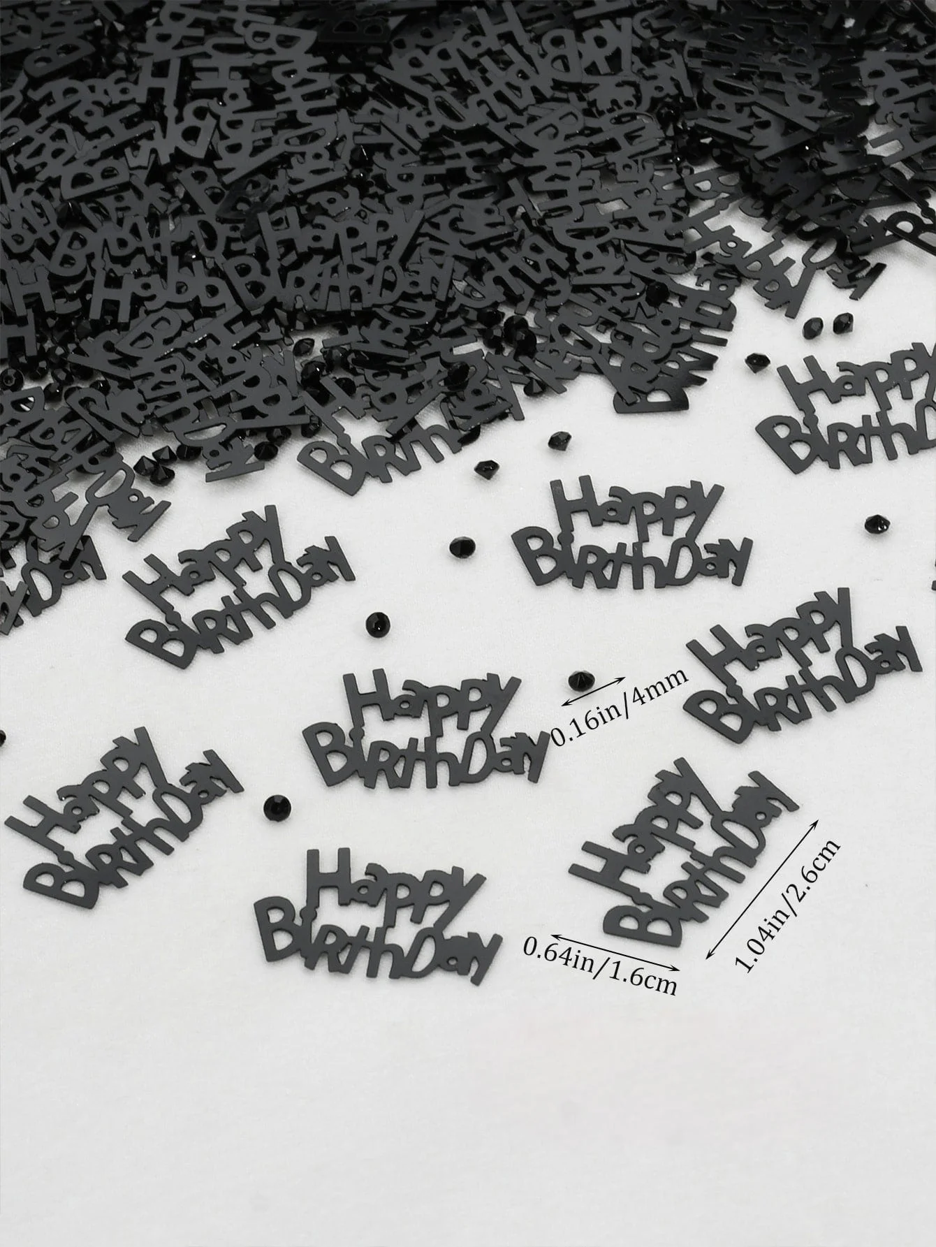 15g-Birthday party black decorative confetti party decorations paper confetti