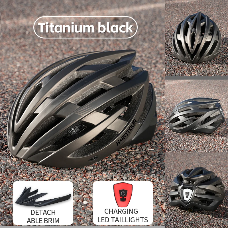 Casque De Vélo Route/VTT Réglable - 21 Trous De Ventilation, Sangle Menton, Pour Hommes Et Femmes, Taille 54-62 Cm