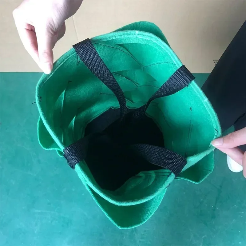 Plastic Strawberry Planting Bag Plant Grow Hanging Bag Garden Supplies 2024