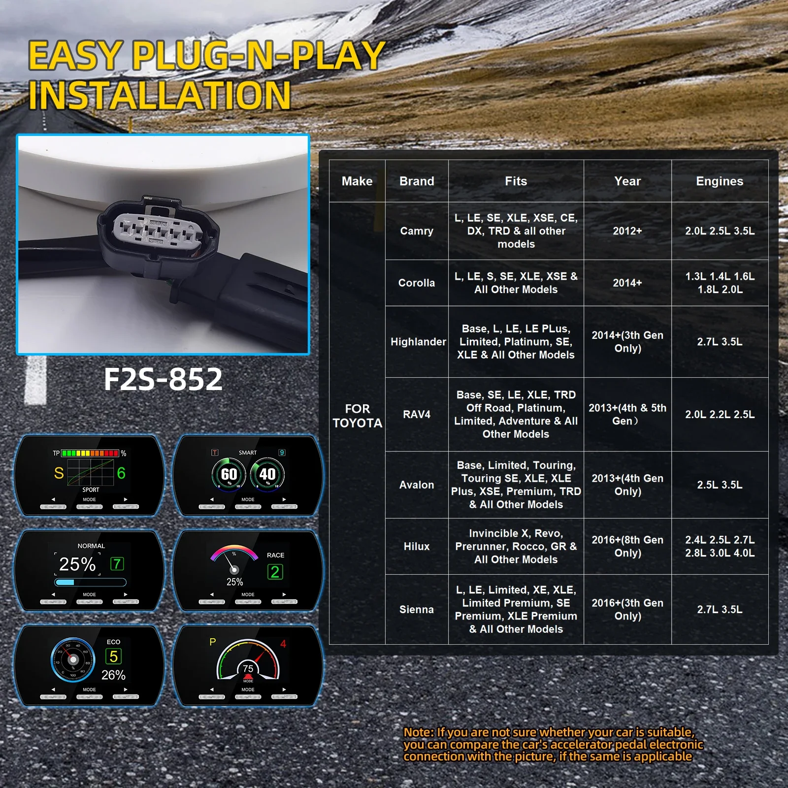 Elektronischer Gaspedalregler mit 11 Modi Auto-Gaspedal-Booster Gasreaktions-Controller für Rennwagen Anpassbar – Detail 15