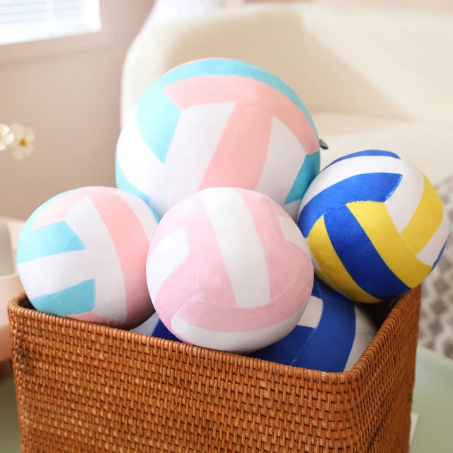 Simulatied Volleyball plush toys Ball Plush Toy Cute Volleyball Props Pillow Accompany Kids Soft Gifts for Girls Boys Room Decor 3