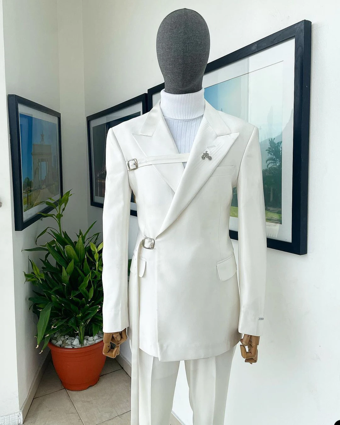 Men Suits Two Pieces Jacket And Pants Made Designer Bridegroom Wedding Party Formal Occasion men suit set