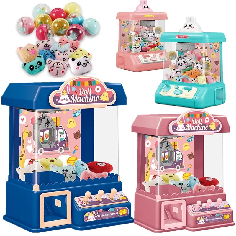 

Children's small electric doll grabbing machine, doll clip, doll twisting game machine, boys and girls' family gift toys