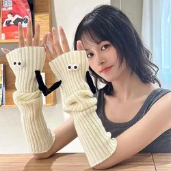 Cotton Hand Stockings Stylish Elastic Solid Color Knit Long Socks Hand And Foot Dual Use Accessories Leg Warmers Winter