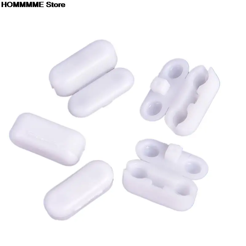 20pcs Roller Blinds Pull Cord Connector Curtain Chain Connector For Vertical Blinds Joiners Spare Tool Replacement Plastic White curtain accessories