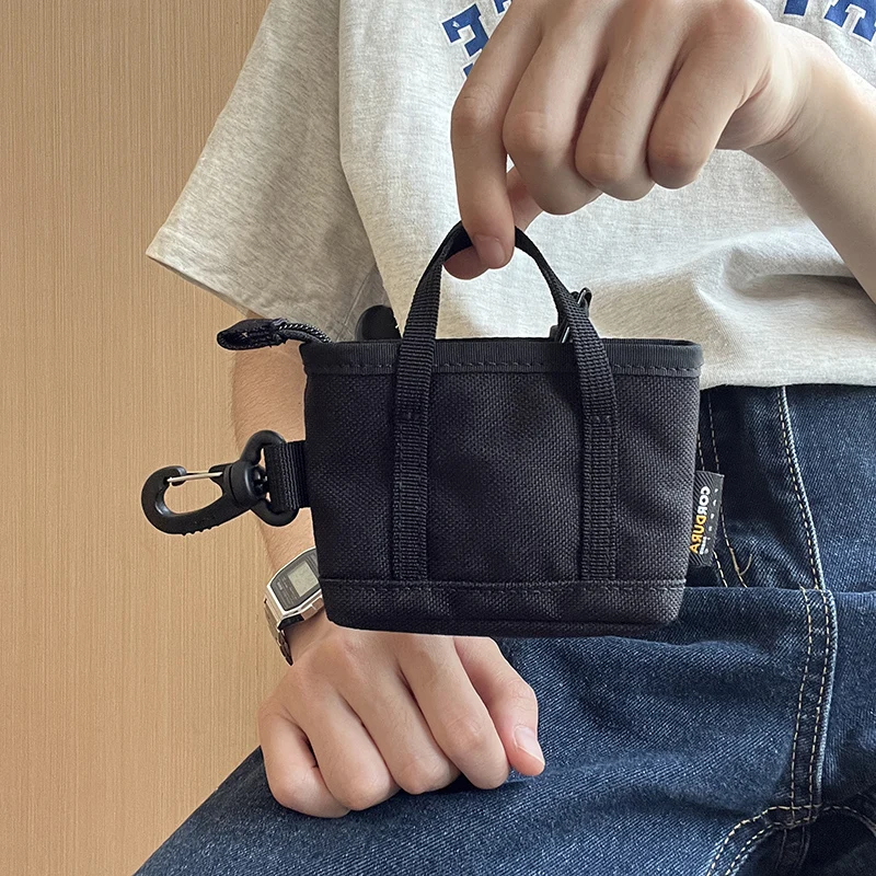 

Миниатюрная сумка-тоут для мужчин и женщин, японский кошелек Cordura YKK на молнии, прочный бумажник для удостоверения личности, модная сумка унисекс для карт, материал в стиле милитари