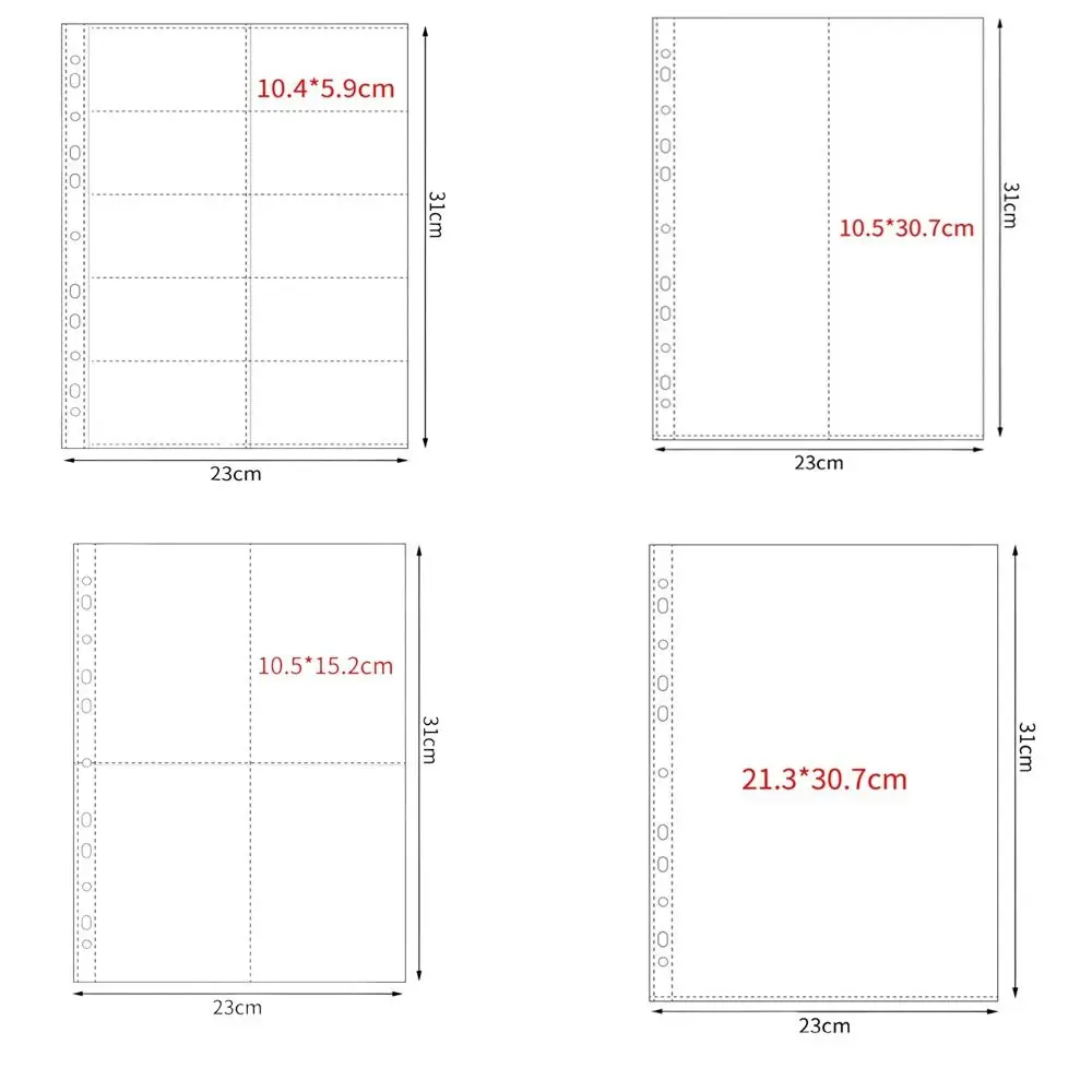 Multiple Pockets A4 Kpop Photocard Binder PP DIY Card Stamp Die Jewelry Storage Transparent Photocard Holder