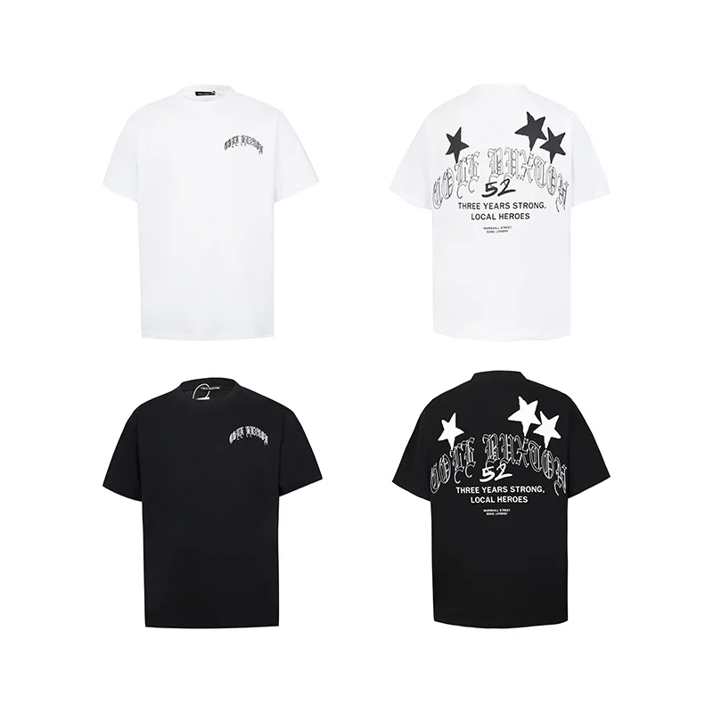 T-shirt oversize da uomo con stampa in sanscrito in cotone_voghion.com