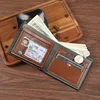 Men Inserts Foldable Wallets Picture Coin Slim Purses Business Money Credit ID Cards Holders Vintage Protection Capacity Bags 2
