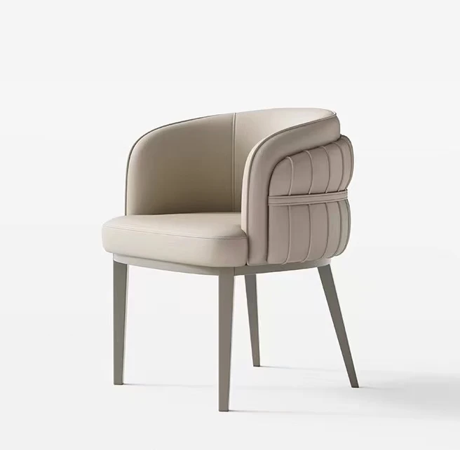 Nordic Style Premium Leisure Chair Simple Modern Design Luxury Home Living Room Furniture for Hotels Coffee Tea Shops Fabric