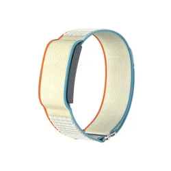 Breathable Nylon Sport Band Loop - Adjustable 22mm Fitness Tracker Strap Replacement Wristband - S (Beige)