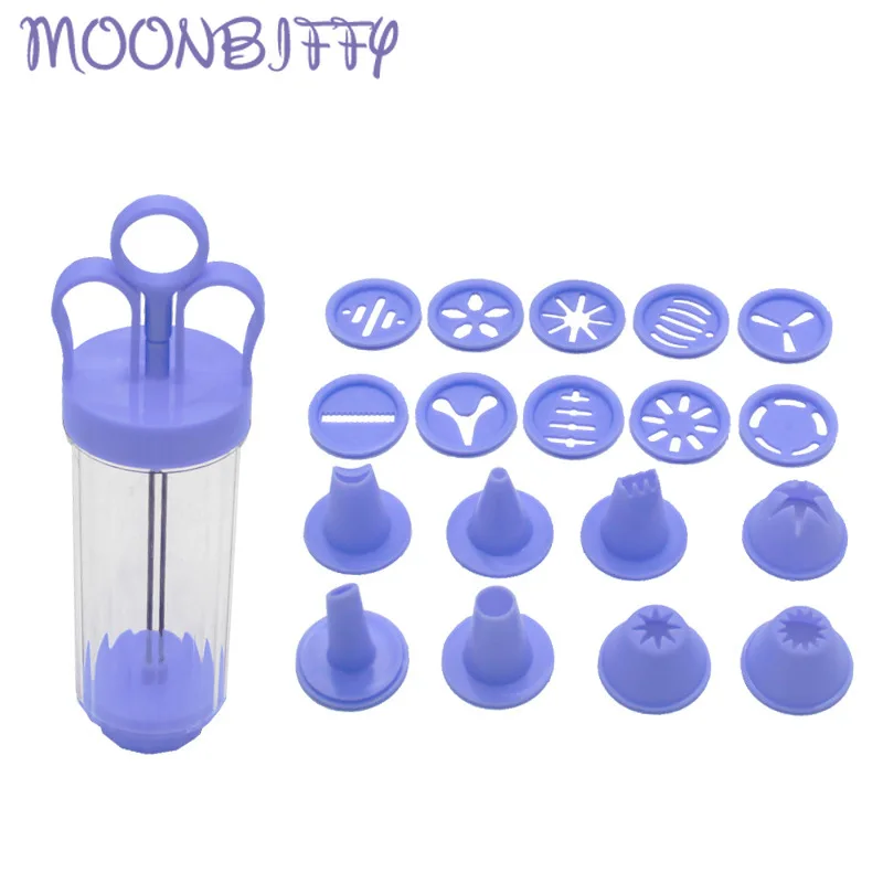 

New Diy Manual Cookie Press Maker Machine Gun Decorating Squeezing Machine for Making Churros Device Fritters Baking Tool