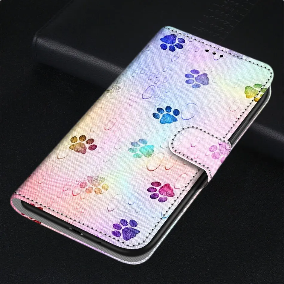 Lion Wolf Floral Girls Phone Bags Housing For Case Samsung Galaxy A10 A20 A30 A01 A03 Core A03S A13 4G A33 A53 M52 5G S5 D08F 