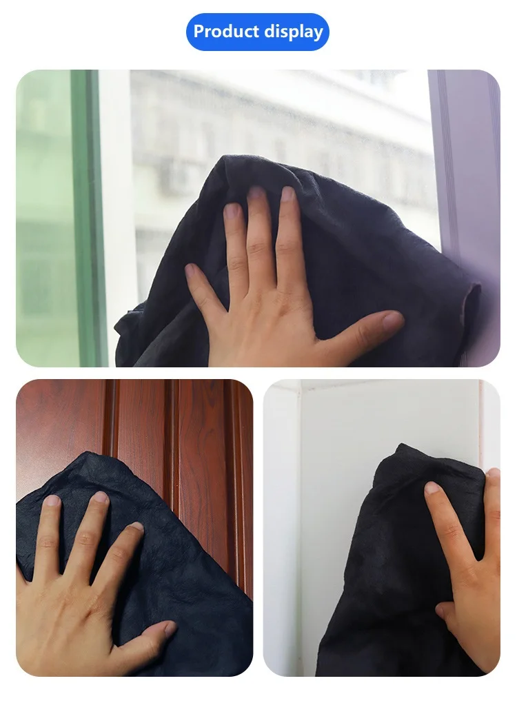 Magic glass towel cloth glass mirror without leaving any marks clean waterless printed suede car towel