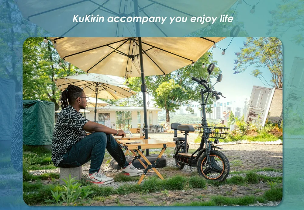 Kukirin C1 Pro 2025 Electric Scooter with Seat 14 "Tire 500W Motor 48V 26Ah Battery 45Km Max Speed Electric Motorcycle S0cf2eb62cfcb468693a9f88f4f4121b6b
