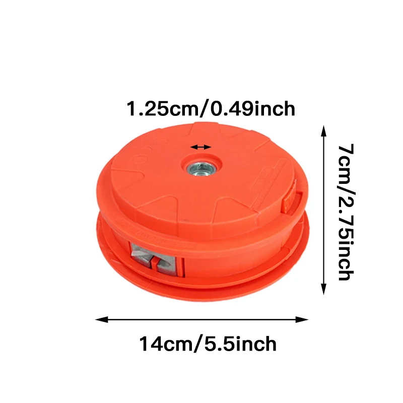 LUSQI Mower Trimmer Head Tool Gardening Accessories Trimming Garden Lawn Brush Cuttermower Head Grass Trimmer Concave And Convex grass trimmer head brush cutter accessories mower accessories