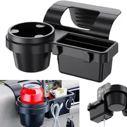 Portable Multifunctional Car Cup Holder and Storage Organizer with Hanging Hooks (B)