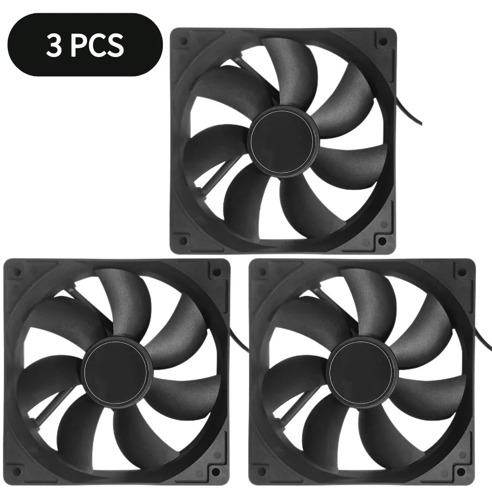 Ultra Silent 120mm Computer Case Cooling Fan - DC 12V Quiet Cooler