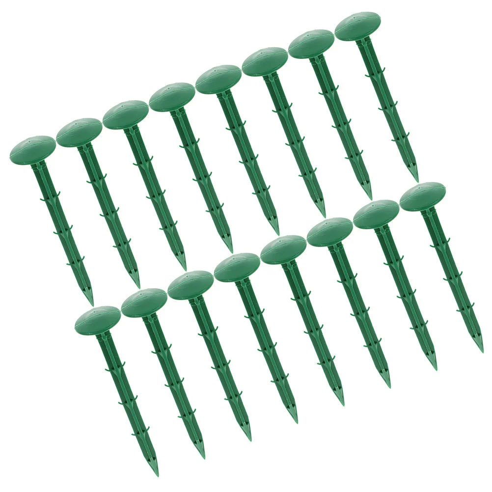 

150 Pcs Tents Orchard Greenhouse Nails Garden Stakes Plastic Ground Pegs Spiral Fastening For Camping Plants